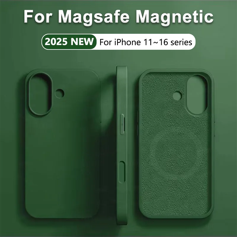 Новый пункт Новинка жидкий силиконовый чехол для телефона for Magsafe iPhone 16 15 13 14 11 12 Pro