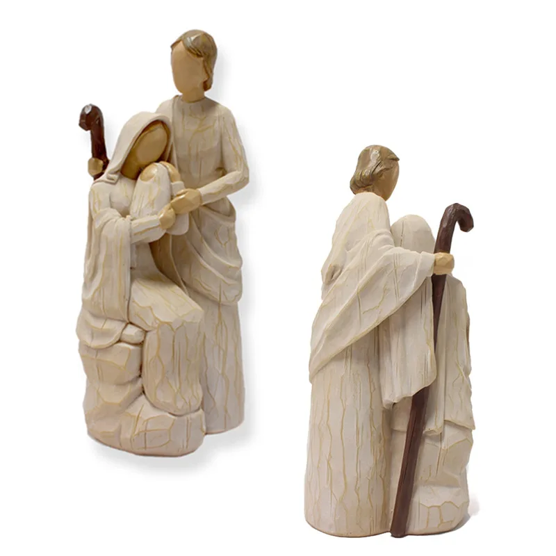 

Религиозная фигурка, статуи святой семьи, Иисус Мария, Иосиф, католический Декор для дома, декор из смолы, рождественский подарок