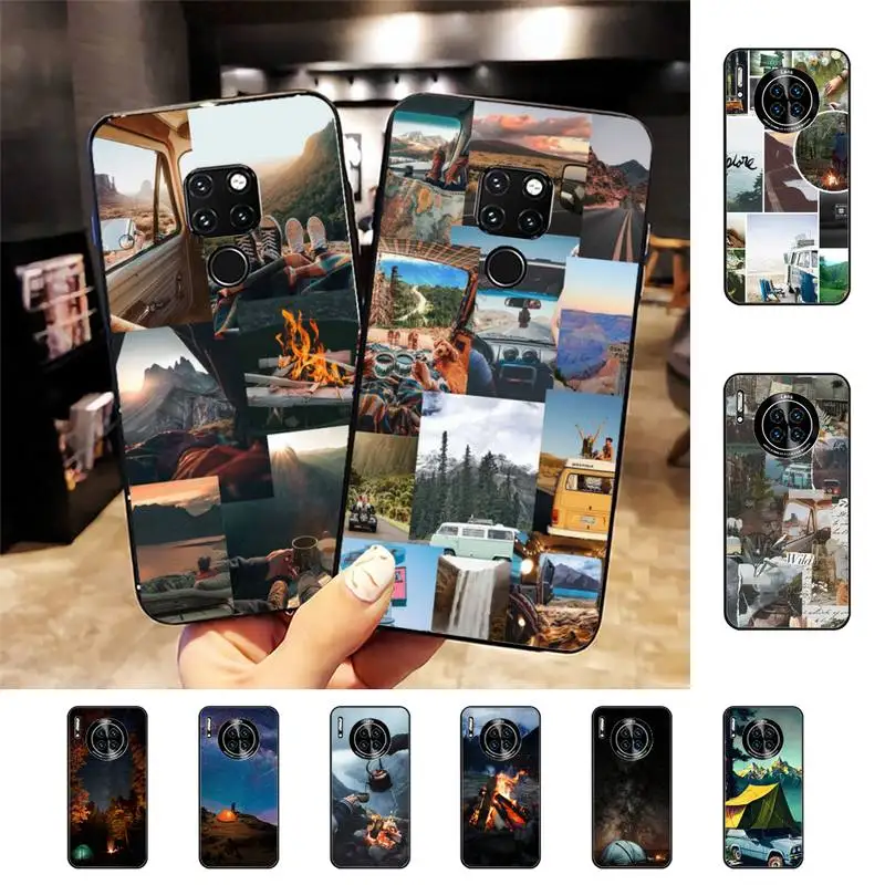 

Camping Nature Mountain Phone Case for Samsung A51 A30s A52 A71 A12 for Huawei Honor 10i for OPPO vivo Y11 cover