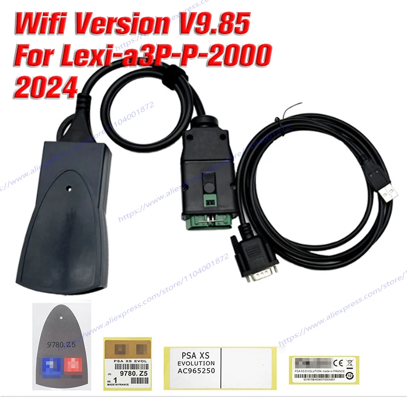 2024 WIFI для LexiA3 PP2000 DiagboxV9.85 автомобильный инструмент USB универсальный PSA XS Evolution