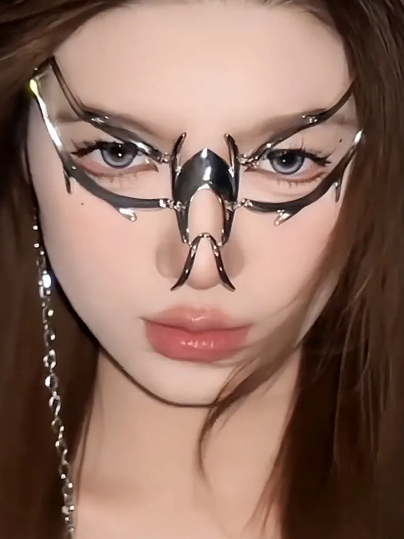 Нестандартная титановая стальная маска CyberPunk готические панковские