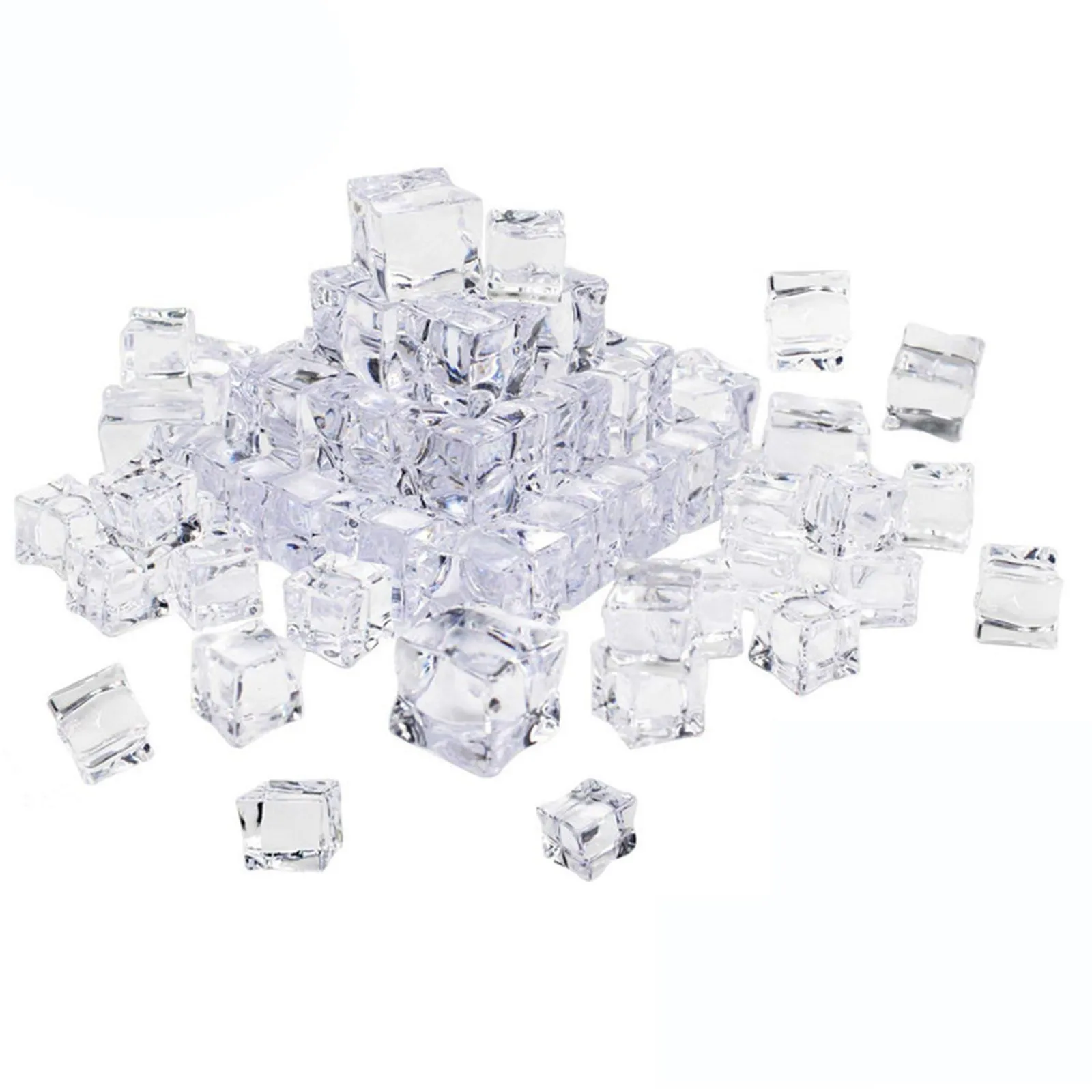 

Biplane Pullback Toy Carriage Toy Ice Simulation Ice Cubes Plastic Acrylic Reusable Cubes Washable Refreezable Ice Home Decor