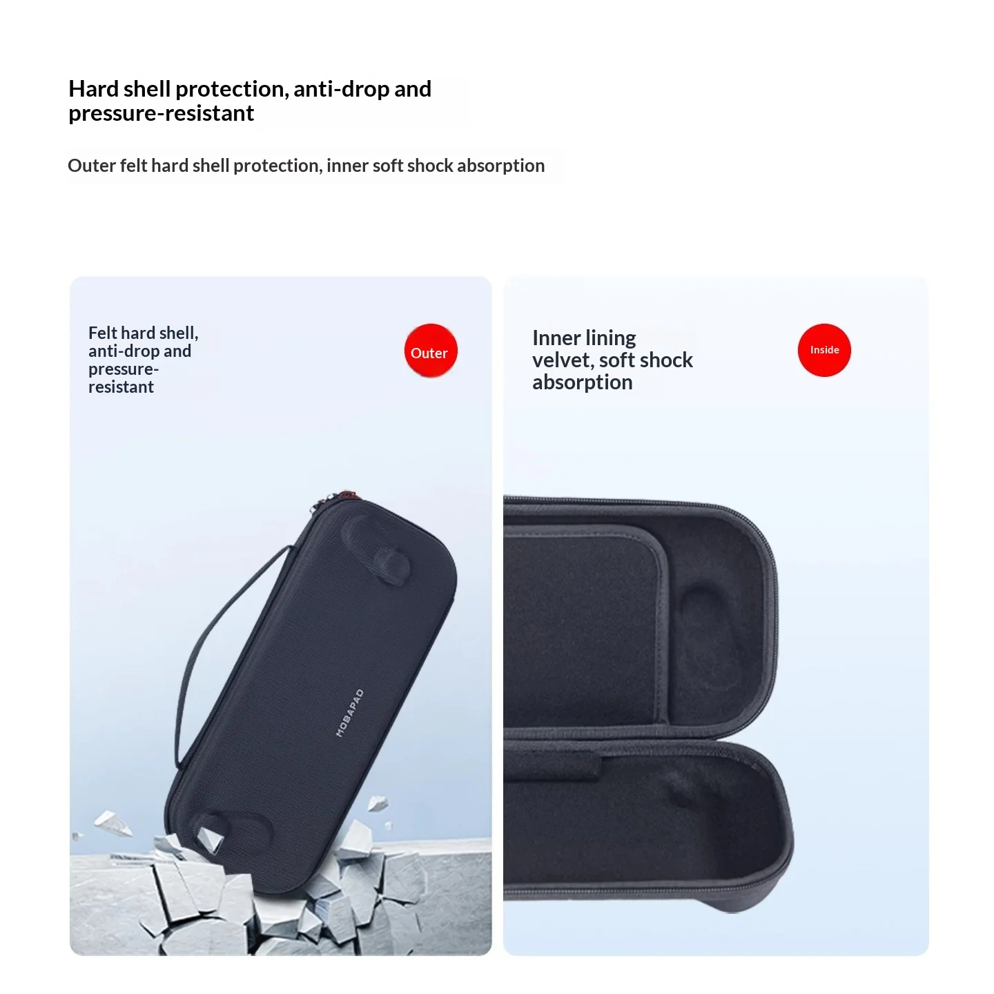Фото Чехол-сумка для хранения Mobapad H12 для Mobapad M12 HD/M12S и Switch 2, противоударный защитный чехол на молнии, аксессуары №2