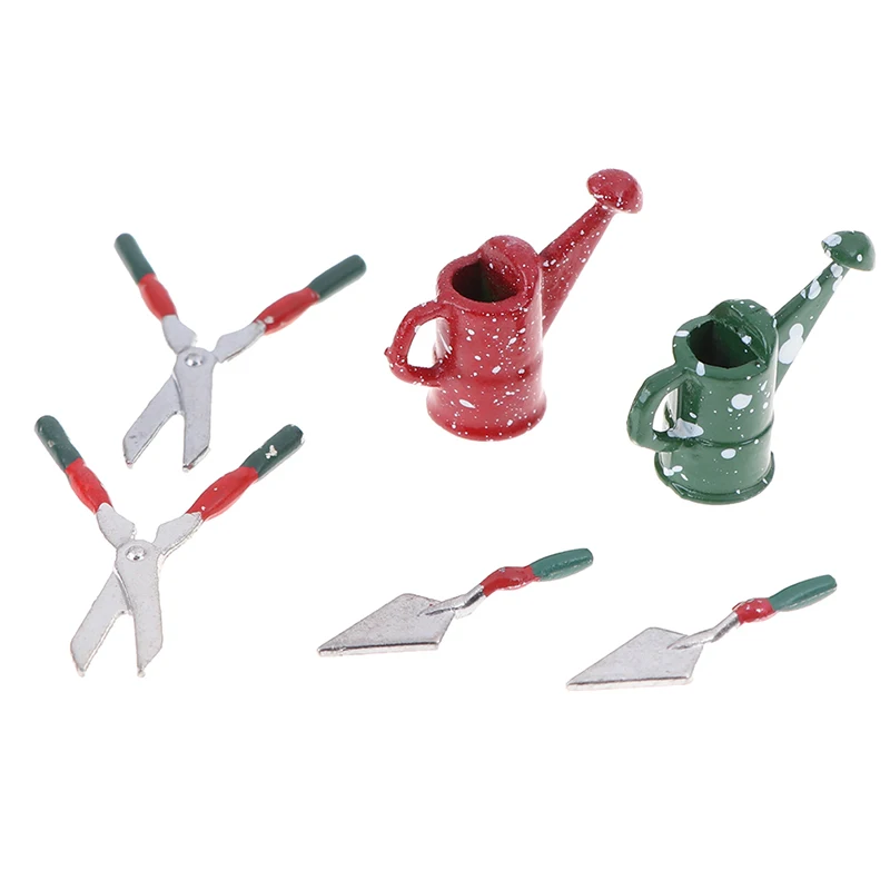 

1/12 миниатюры для кукольного домика, металлическая фурнитура для полива, садовые инструменты для детей, проектор для кукольного домика, 3 шт./...