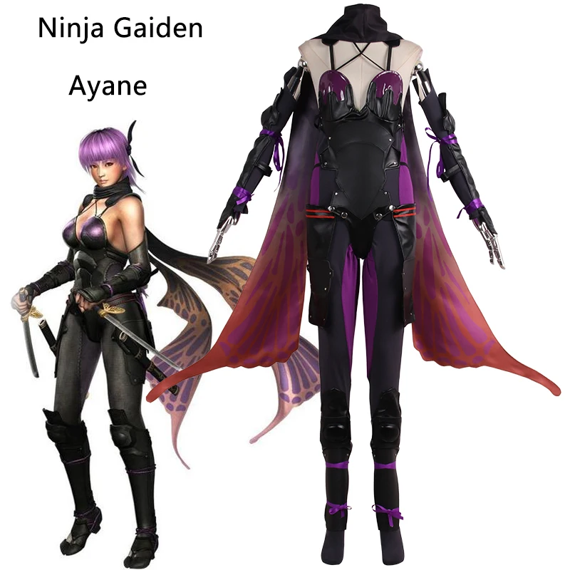 

Игровой ниндзя Gaiden Ayane, костюмы для косплея, Женский карнавальный костюм на Хэллоуин для девочек