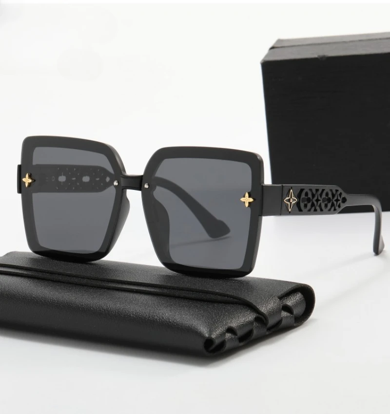 

2023 New Square Oversized Hollow Polarized Sunglasses Women Luxury Brand Designer Sun Glasses for Ladies Oculos De Sol Feminino