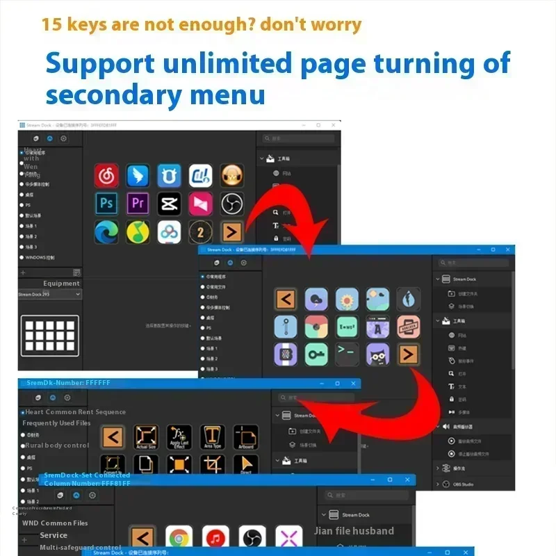Мини-клавиатуры Mirabox 293 V3 визуальная ЖК-кнопка создание живого содержания