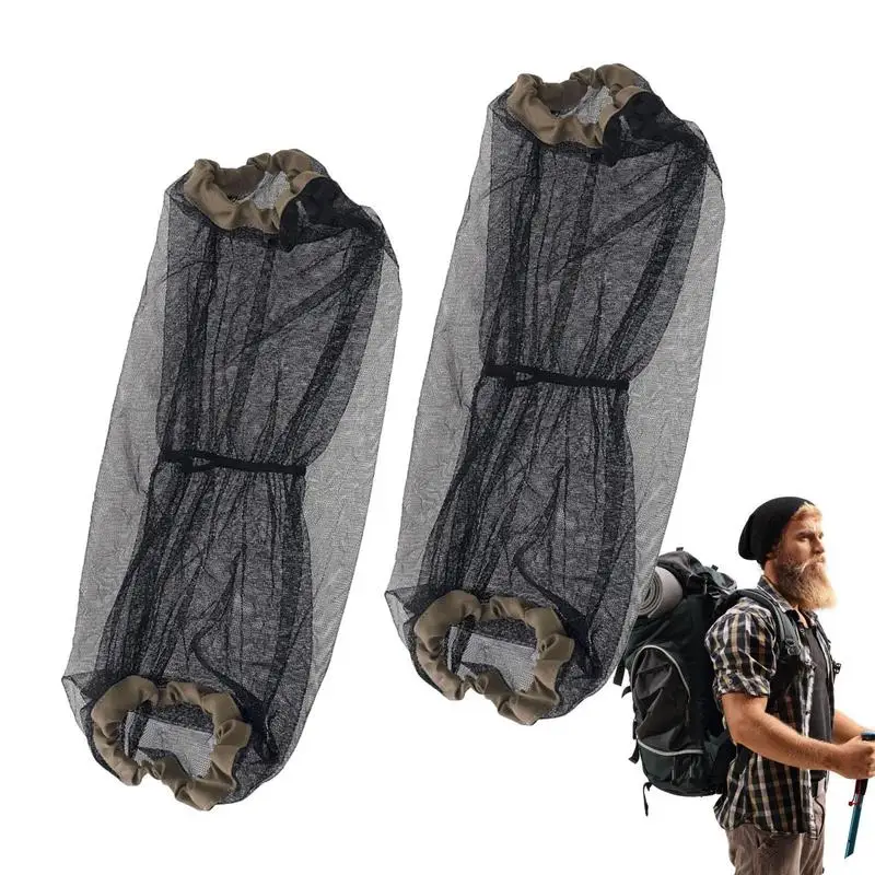 

1 Pair Fine Mesh Arm Sleeves Outdoor Sports Net Jungle Mosquito Gardening Arm Protector Guard Camping Equipment