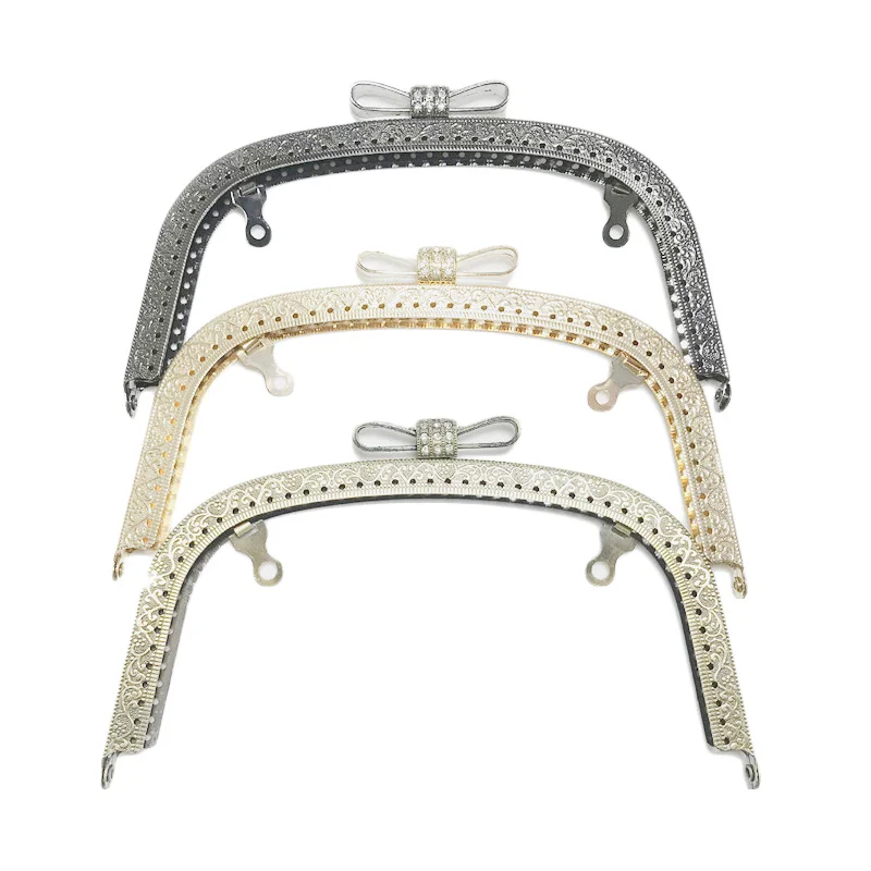

3PCS 18.5cm Metal Frame for Bag Handbag Frame Purse Making Kiss Clasp Lock Accessories for Bags Hardware