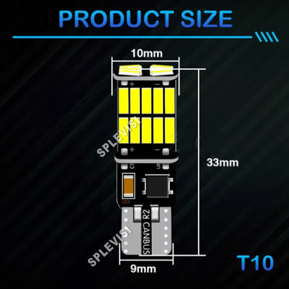 Лампа W5W T10 для VW Golf mk3 mk4 mk5 mk6 3 4 5 6 Passat B5 B5.5 B6 B7 B8 CC Polo 6r