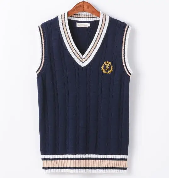 

JK School Uniform Vest Sweater Girls Autumn Student