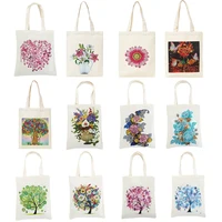 Diamond Painting Bags DIY Diamond Art Cross Stitch Kit Handbag Storage Bags Foldable Canvas Bag Home Organizer Craft Gifts