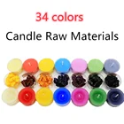 Воск для свечей, 5 цветов, s воск для свечей, чип для окрашивания сделай сам, разноцветные восковые хлопья, цветные хлопья для парафина, товары для изготовления соевого воска