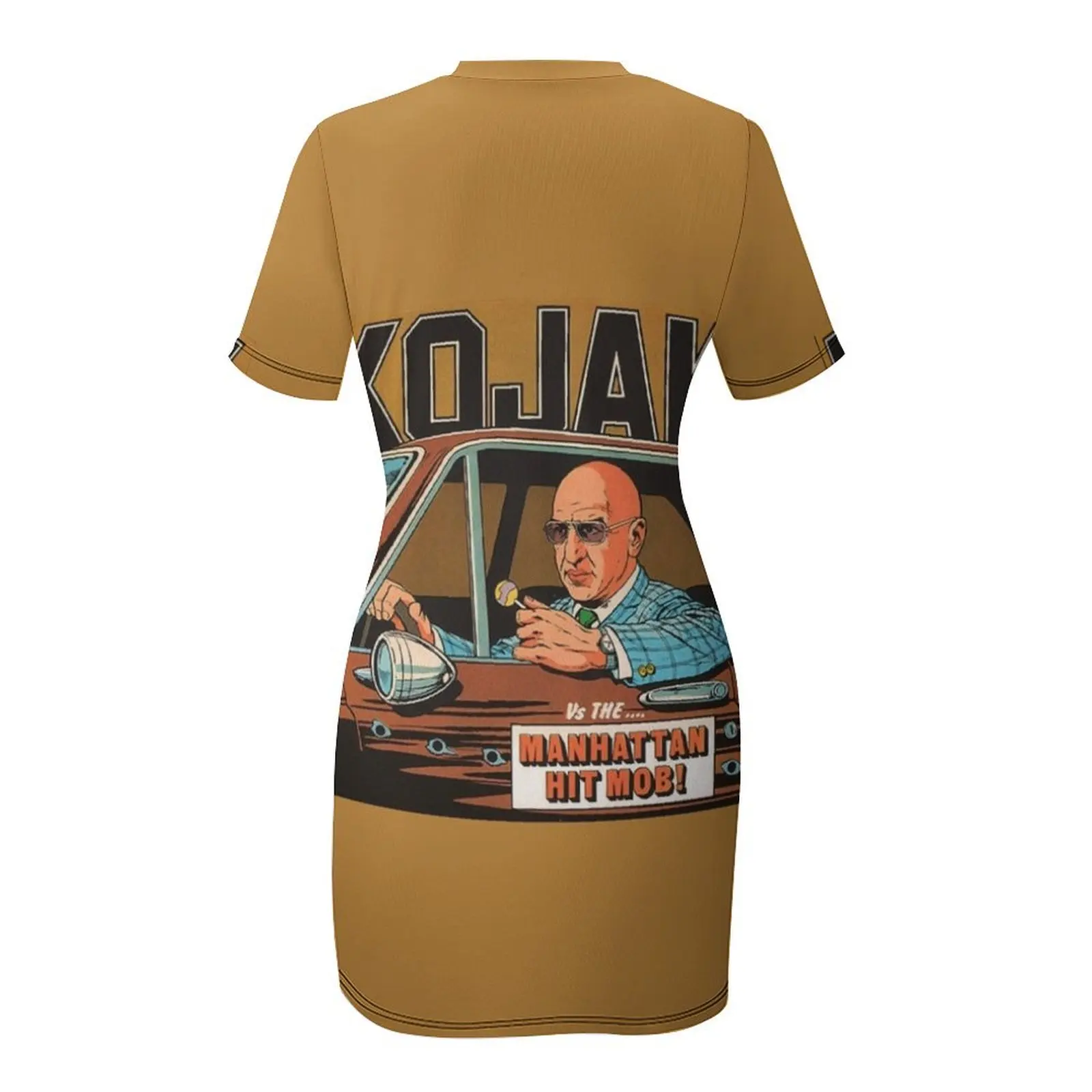 Kojak - Vintage Retro TV Detective Cop Show 70s Платье с короткими рукавами Летние платья для женщин