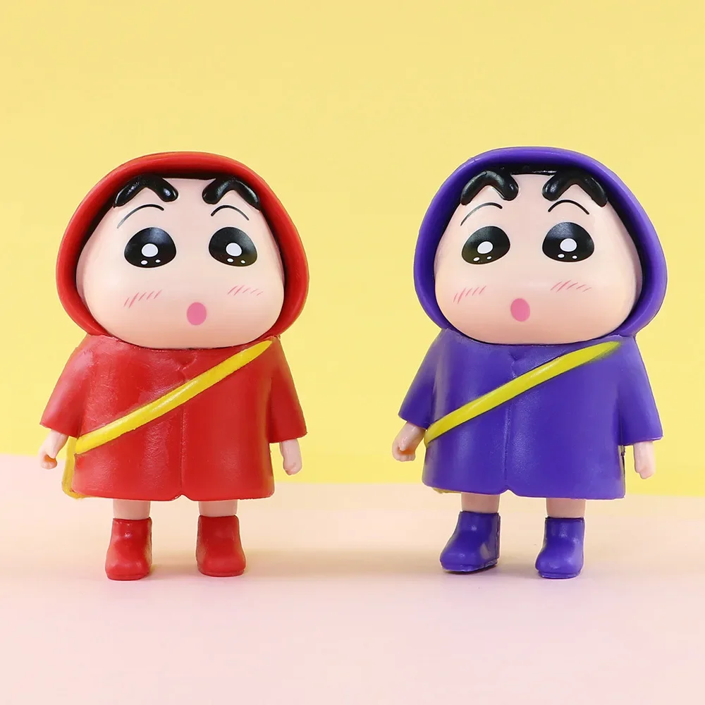 Crayon Shin-chan милый плащ-дождевик с гантелями статуя экшн-фигурка настольная