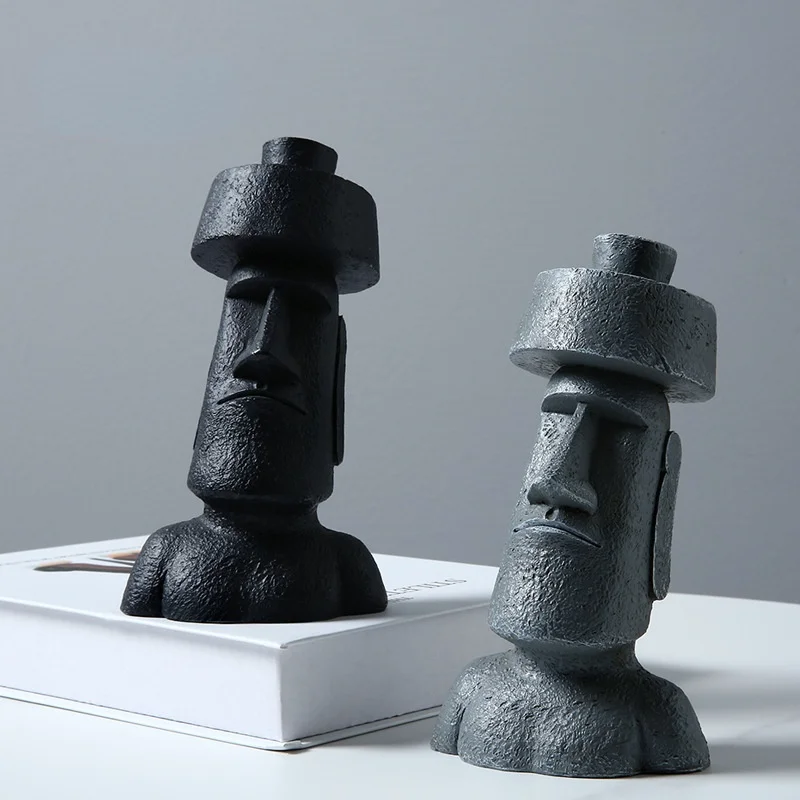 

Creative Decorations Home Furnishings Living Room Modern and Simple Floor-to-ceiling Large Easter Island Stone Statue Gift