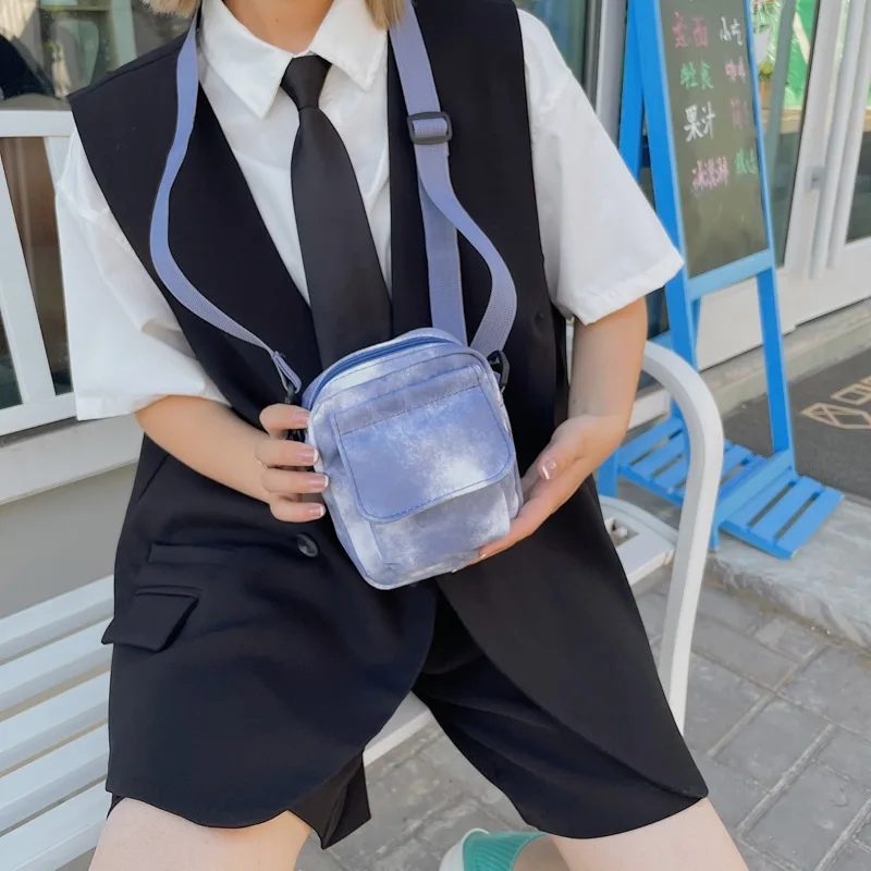 

Маленькая Холщовая Сумка через плечо с градиентом, 2022