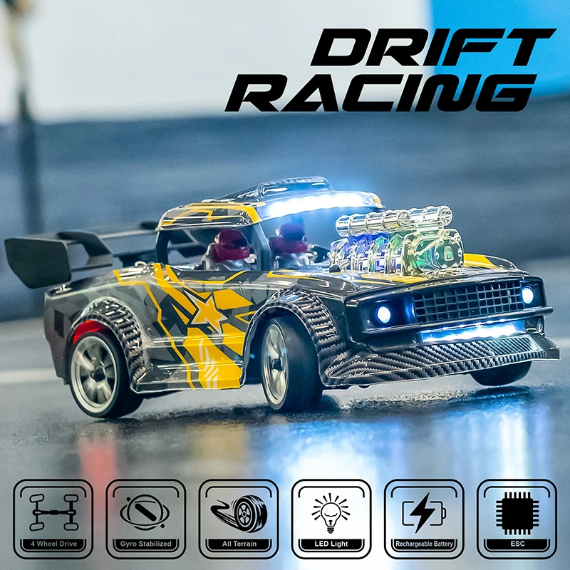 

Vanno 90 Professional RC Car High-Speed 1:16 Brushless Esp Full Scale 4wd Flat Run Children'S Toys Remote Control Drift Car