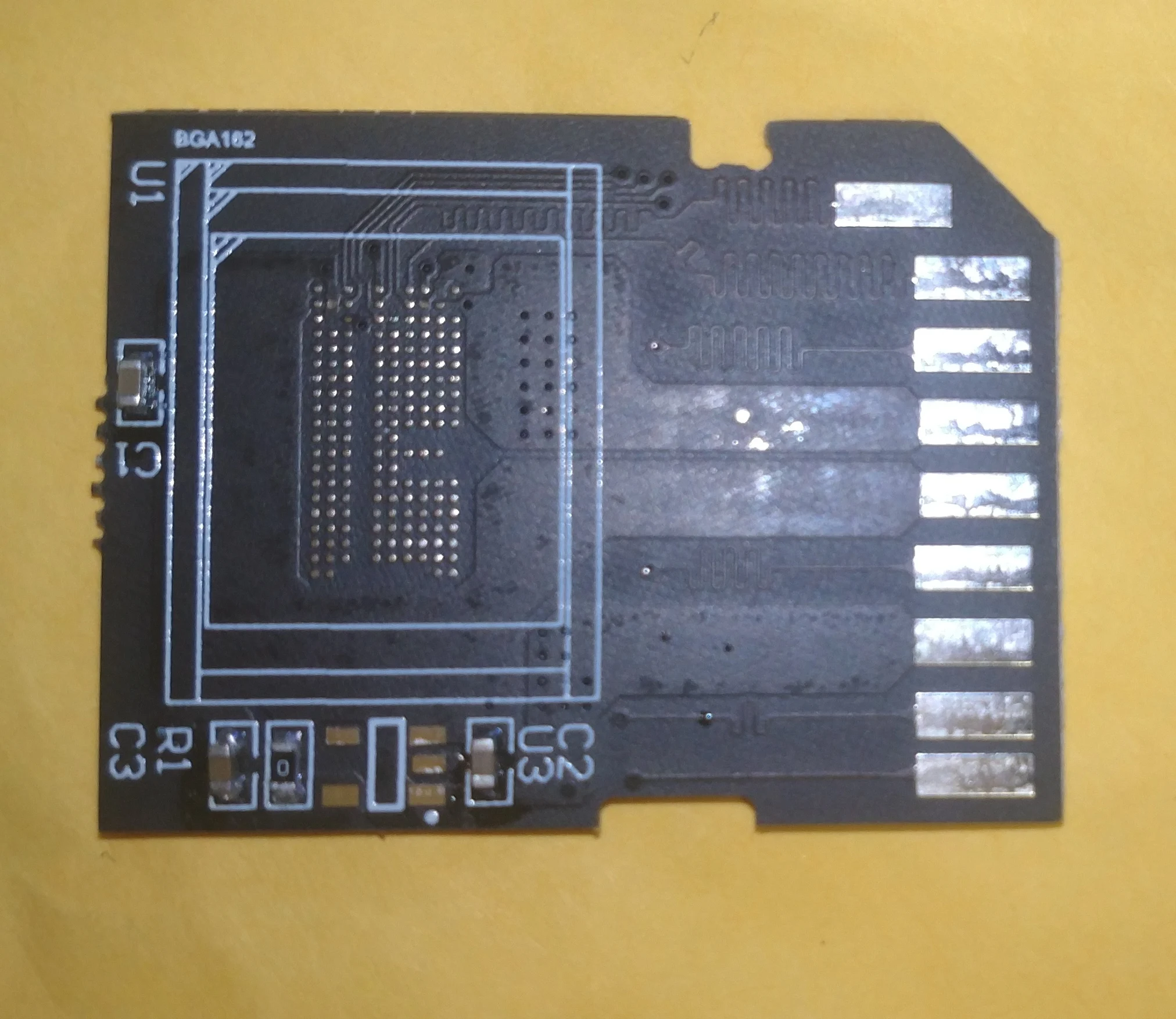 Mobile phone word library adapter board EMMC adapter board EMCP162 to EMMC to SD card Pinboard
