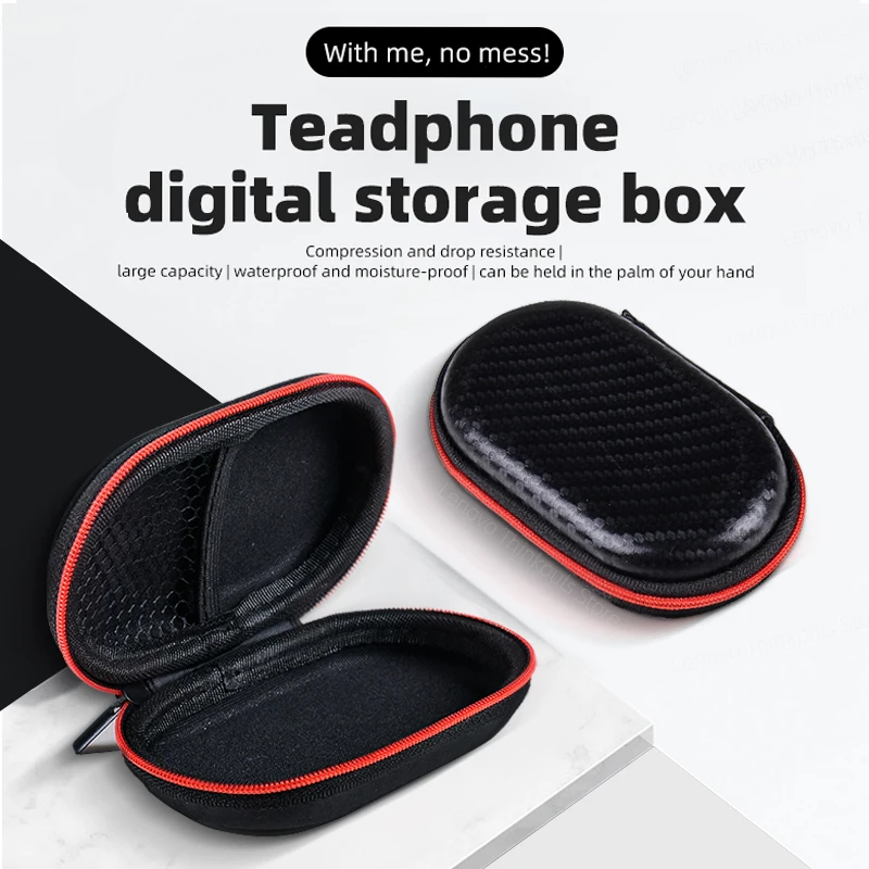 

Mini Oval Portable Earphone bag USB Cable Case Storage Box Wallet Carrying Pouch Bag Earphone Durable Headphone Bags Accessory