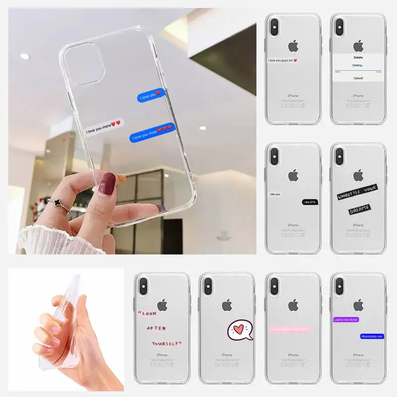 

Chat Phone Case fundas shell cover for iphone 6 6s 7 8 plus xr x xs 11 12 13 mini pro max