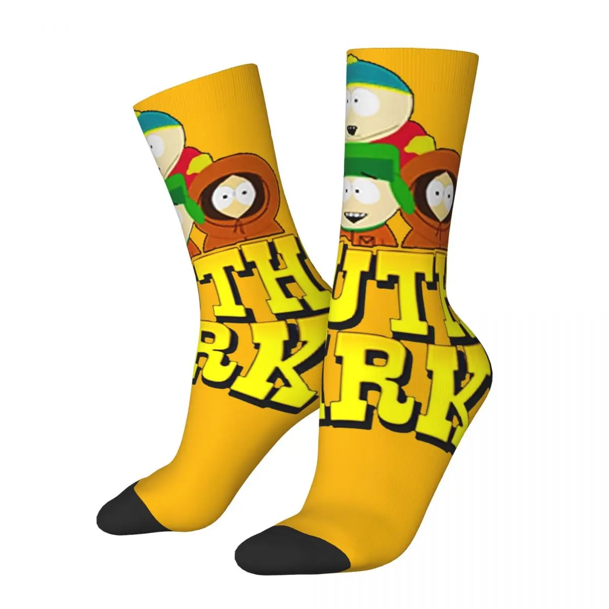 

Vintage Southpark Merch Socks Cozy Humor Sport Crew Socks Cotton for Women Men Best Gift Idea