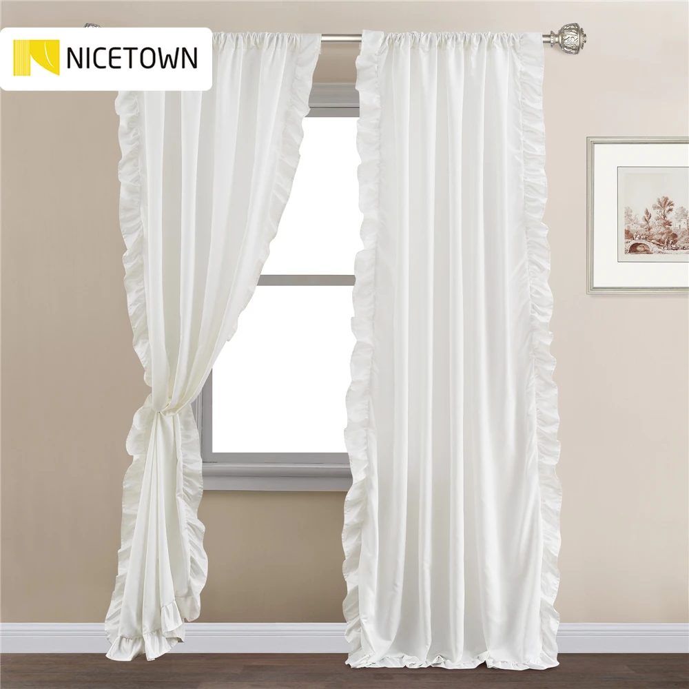 

Занавеска nictown Rococo s с кружевными оборками, шторы для спальни, гостиной, кухни, занавески, занавески для дверей, s для окон