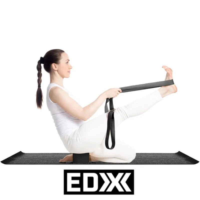 

EDX 4-Piece Essential Yoga Kit, black yoga mat thick