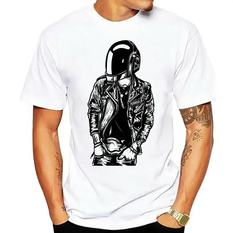 Модная мужская футболка для музыки Daft Punk Rocker взрослых унисекс и женские футболки