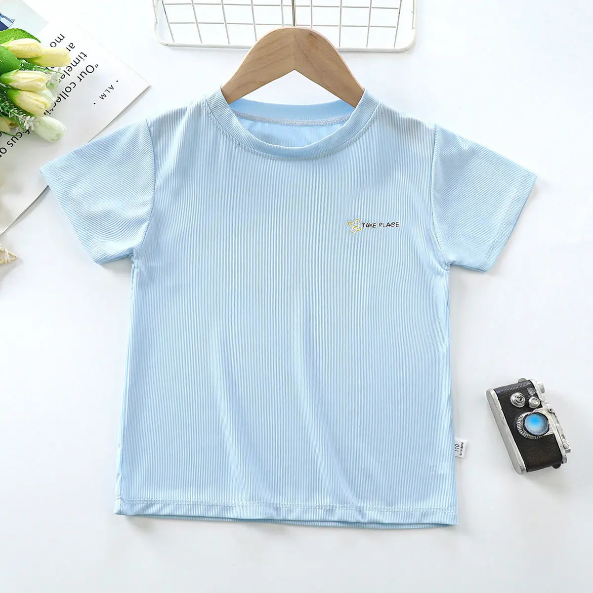 

2022 Summer New Children'S Short-Sleeved T-Shirt Boys And Girls Modal Single-Piece Top Infant Baby Bottoming Shirt