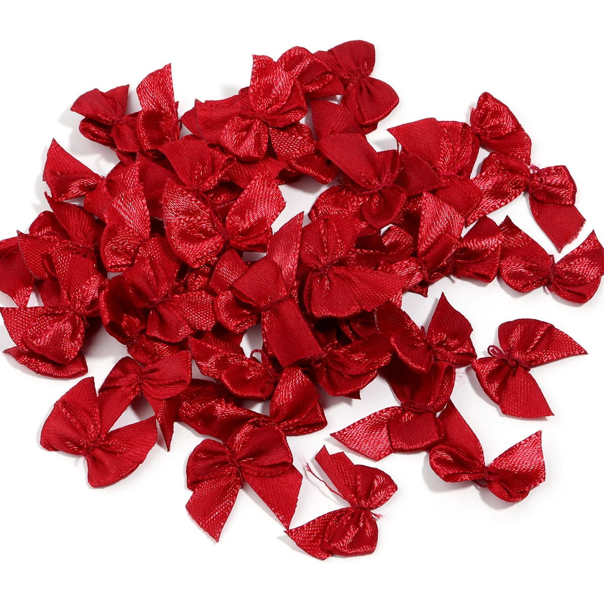 

100/200 шт. смешанные банты из атласной ленты 25 мм, ручной галстук-бабочка, маленькие банты для поделок, аксессуары для декора рождественской вечеринки