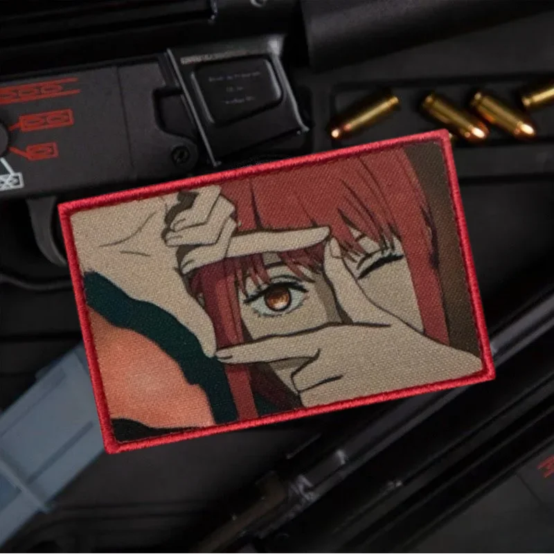 Анимация бензопилы манья мораль значок Makima патчи Клатт шеврон военная повязка