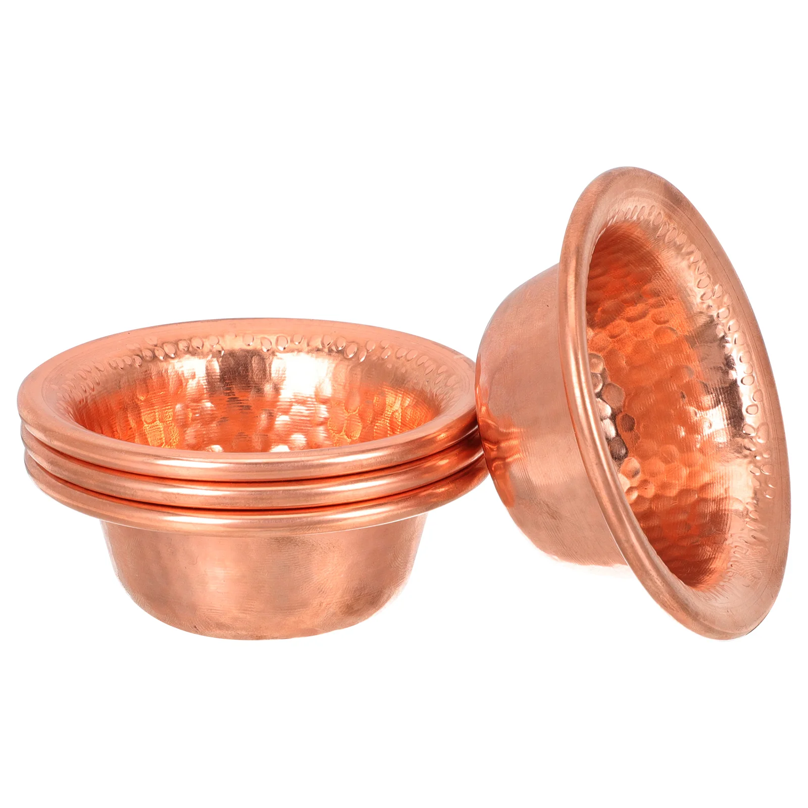 

4Pcs Offering Cup Bowl Copper Supplies Decorative Bowl Copper Bowl
