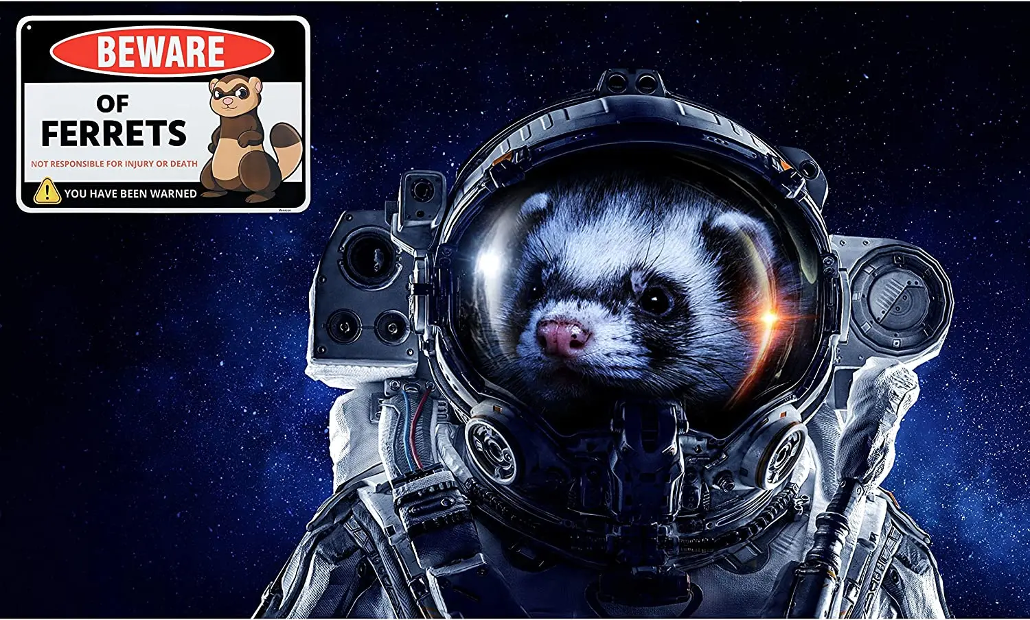 Остерегайтесь знака хорька аксессуары для алюминиевых крышек Декор подарки