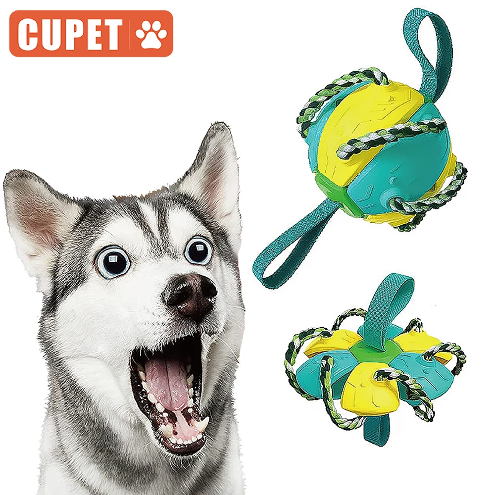 

Dog Chew Balls Football Bite Resistance Toy Interactive Dog Toy Game Outdoor Training Toys Dog Flying Discs