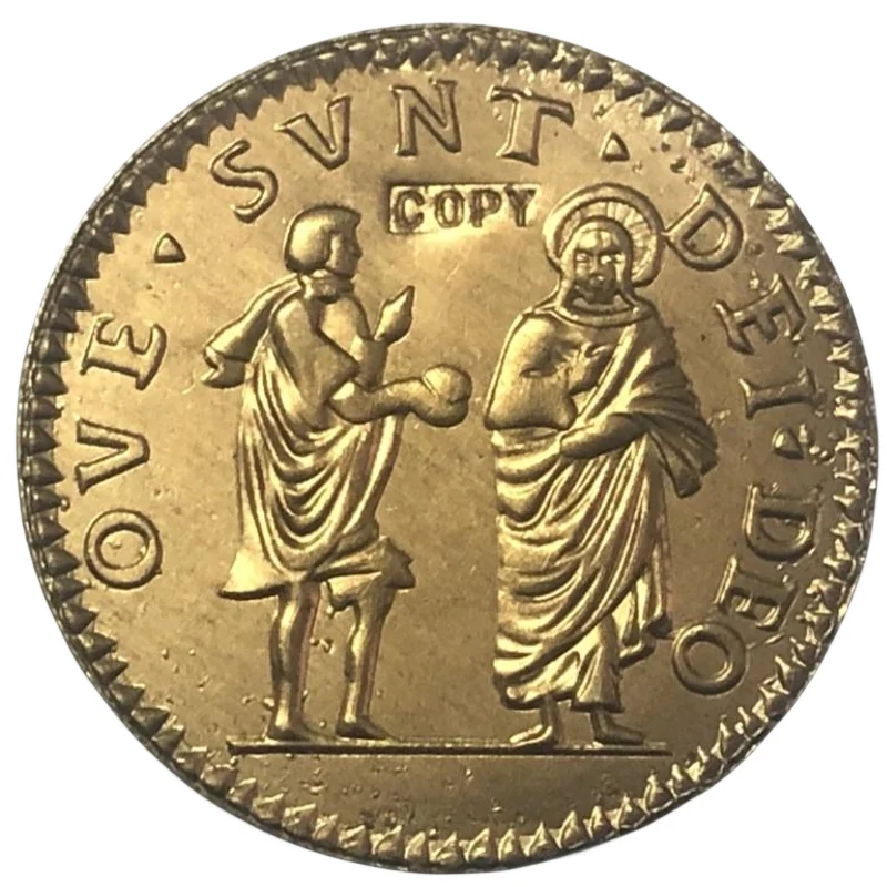 Копия позолоченной монеты Ducati - Alfonso I