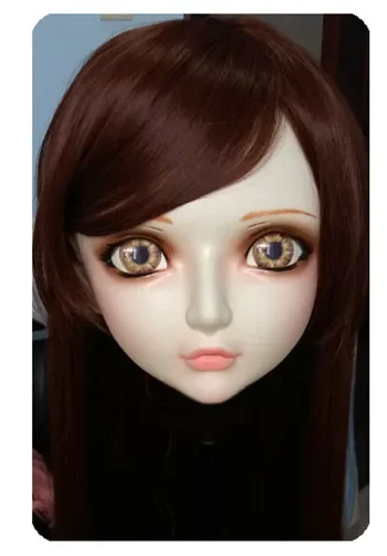 (DM019) Женские/девочки милые каучуковые полуголовы кигуруми BJD Маска Косплей