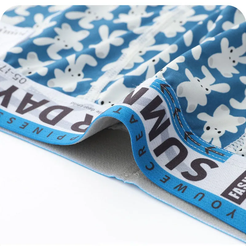 3Pcs Ultra-thin Breather Men Underwear Sexy Printing Ice Silk Male Underpants Mens Boxers Shorts Seamless Men's Panties