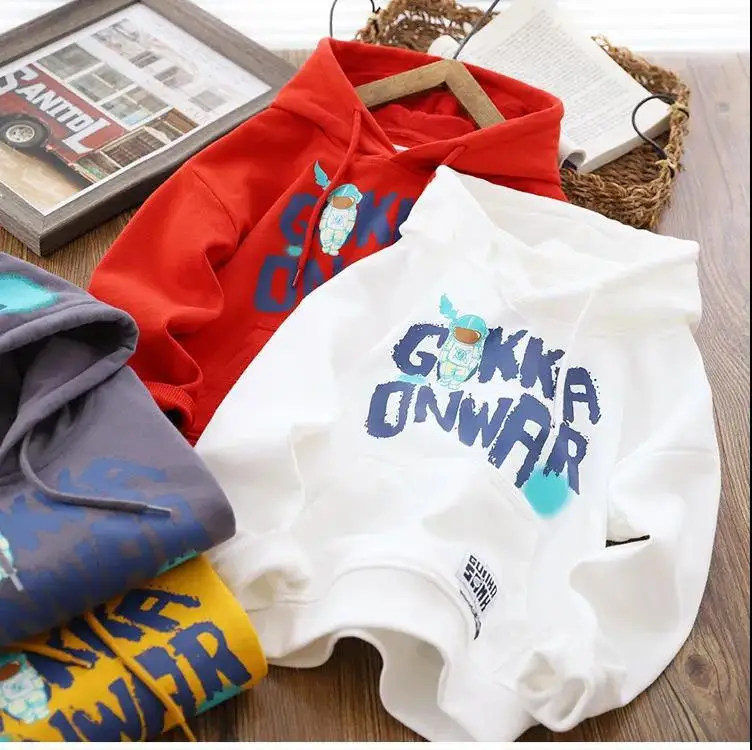 

Новинка 2022, осенне-весеннее пальто, одежда для малышей, детей, мальчиков и девочек, толстовка с капюшоном и надписью, кофта с надписью, топы, о...