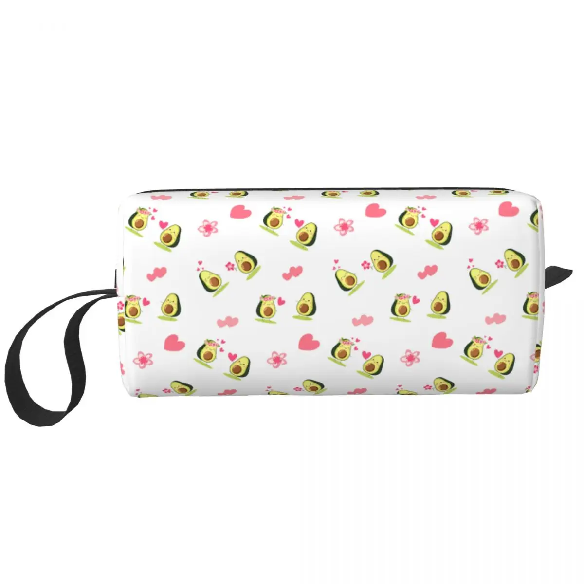 

Travel Avocado Pattern Toiletry Bag Cute Fruit Vegan Cosmetic Makeup Organizer for Women Beauty Storage Bags Dopp Kit Case Box