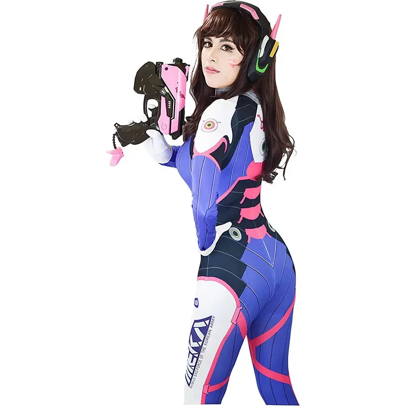 Dva Косплей Костюм Боди Zenti Game Женщины Сексуальные Комбинезоны Для Взрослых Парик