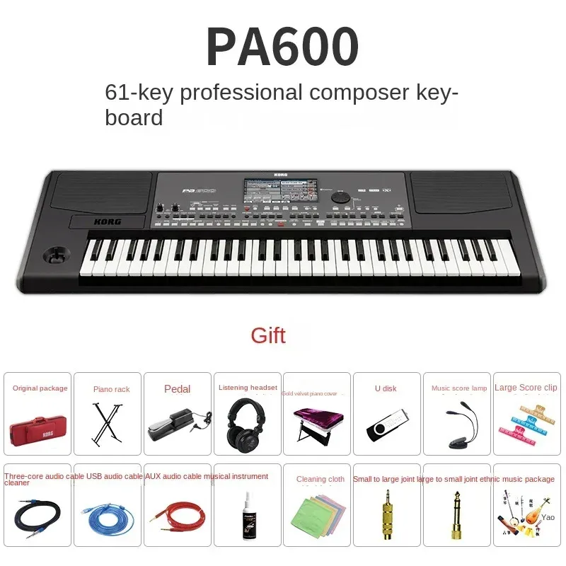 Профессиональный аранжировщик фортепиано НОВАЯ клавиатура KORG PA600