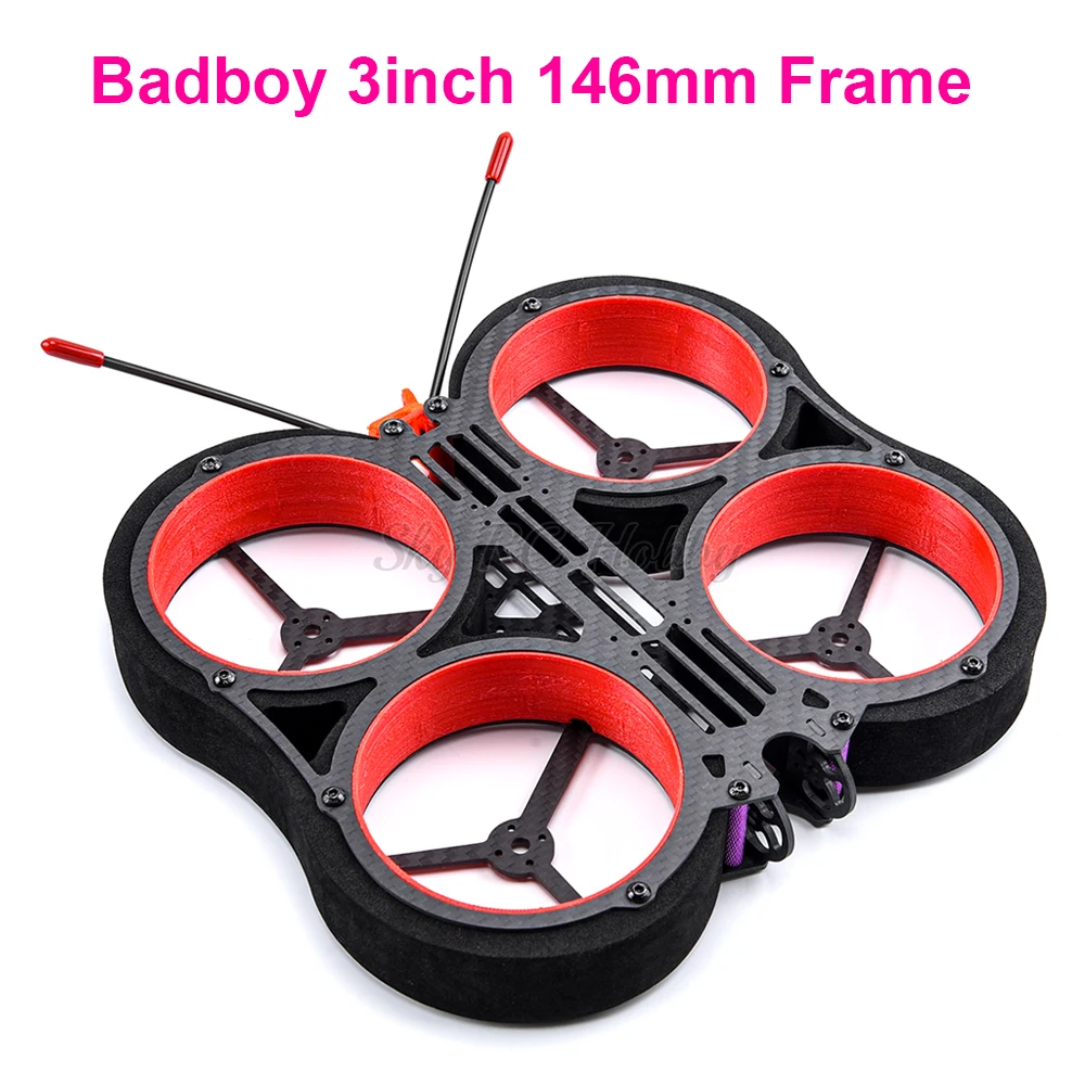 Badboy 3 дюйма 146 мм 146 Full Carbon Fiber HD комнатный канал FPV Гоночный комплект рамы для Cineboy 3 дюйма стандартные запасные части