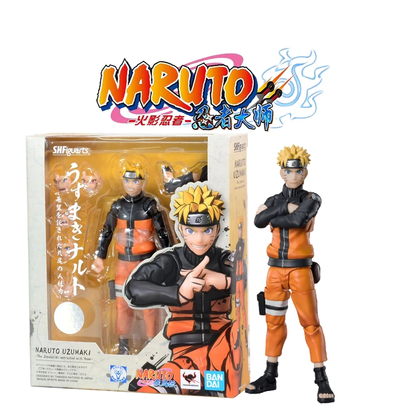 

Bandai Shf Naruto Uzumaki Naruto 2.0 Joint Movable Pvc Doll Figure 15cm Mini Model Children's Toy Birthday Gift Genuine License