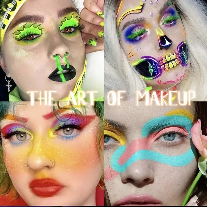 Ультрафиолетовая флуоресцентная подводка для глаз 12 цветов ультратонкая