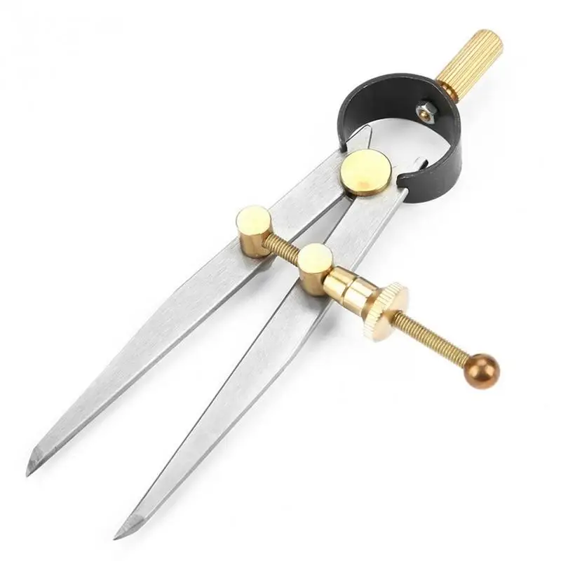 

Wing Divider Adjustable Spring Scriber 100mm-150mm Edge Creaser Compass DIY Craft Tool For Woodworking Construction Machining