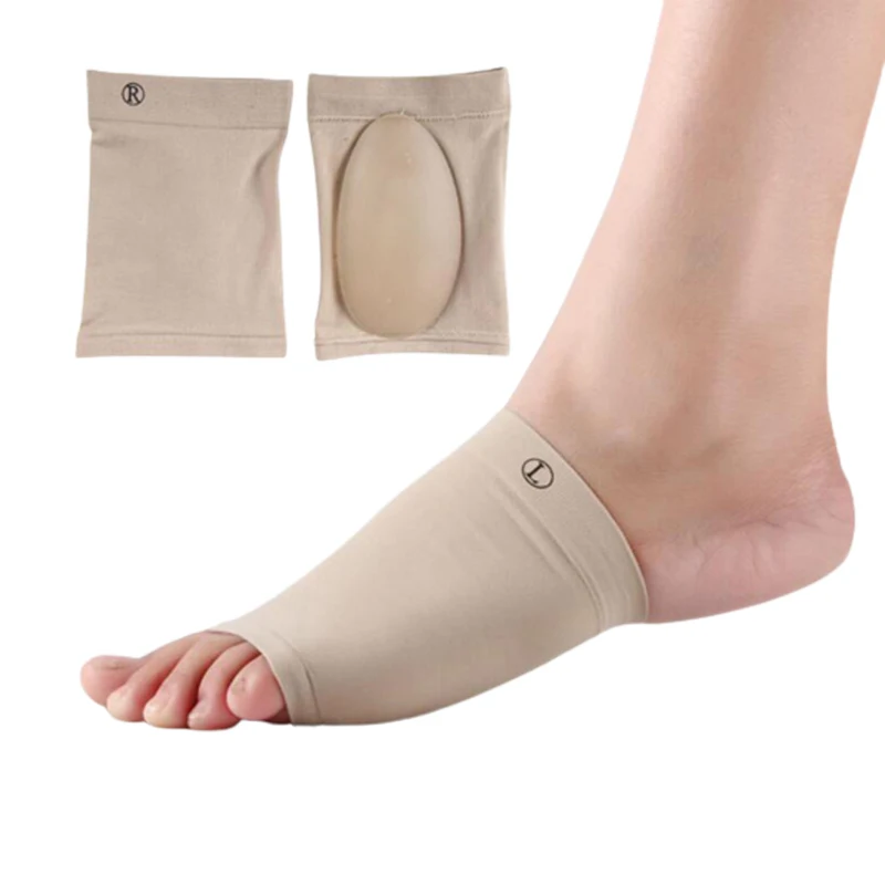 

1Pair Silicone Gel Arches Footful Orthotic Arch Support Foot Brace Flat Feet Relieve Pain Comfortable Shoes Orthotic Insoles