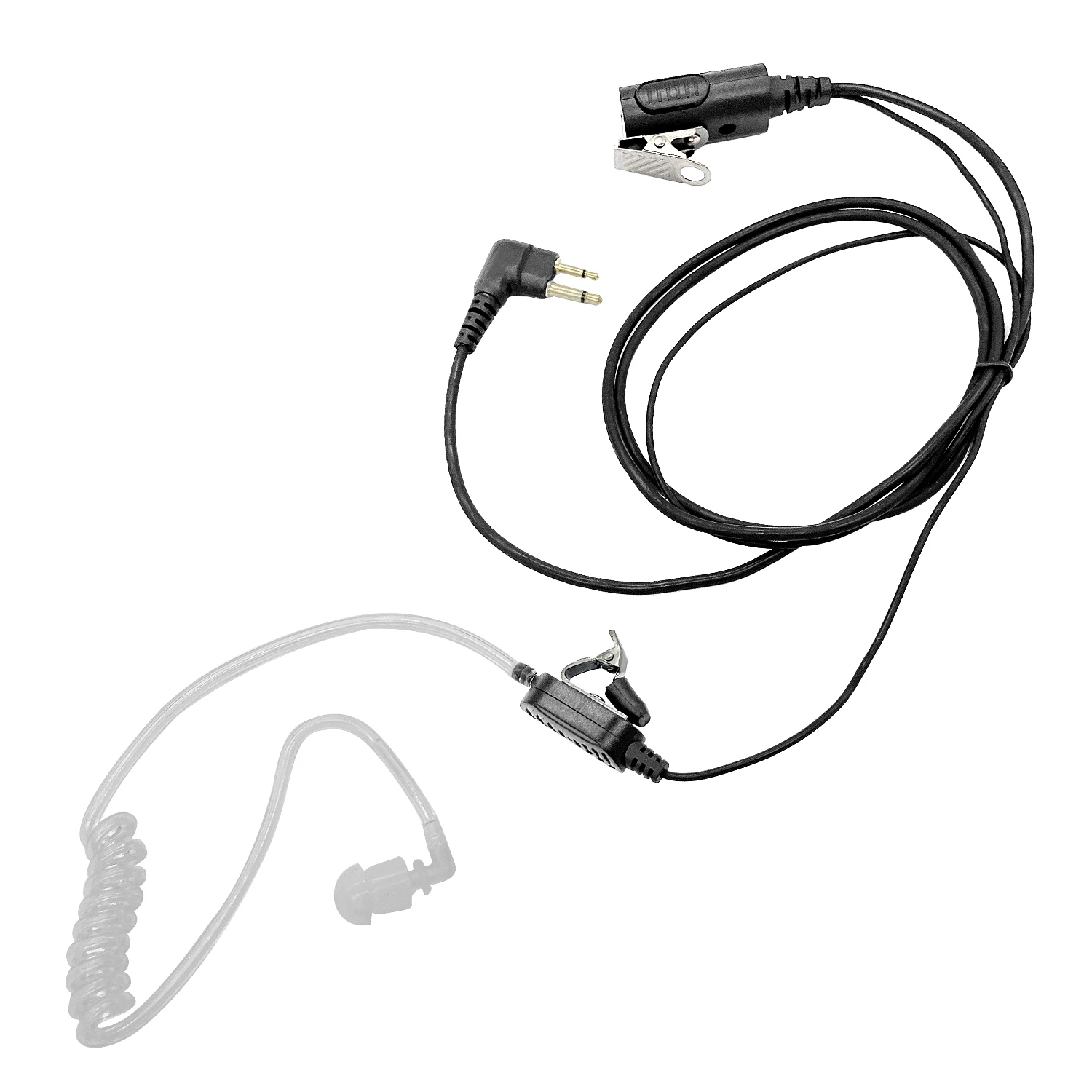 Risenke Two Way Radios Walkie Talkie Accessories Earpiece Headset Great Pair of The Big PTT for HYT TC500,TC600,TC610,TC700