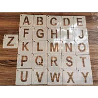 26pc english alphabet stencil diy walls layering painting template decoration scrapbooking embossing supplies 8cm