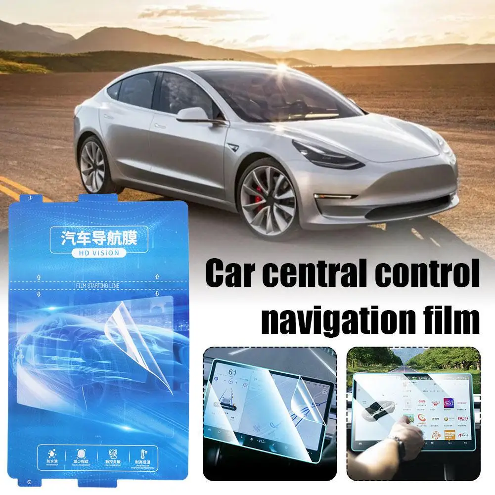 

for Tesla Model 3 Y S X 2017- 2020 2021 2022 2023 Car Anti-scratch Protective Tempered Navigation Screen Film GPS Accessori U1C0